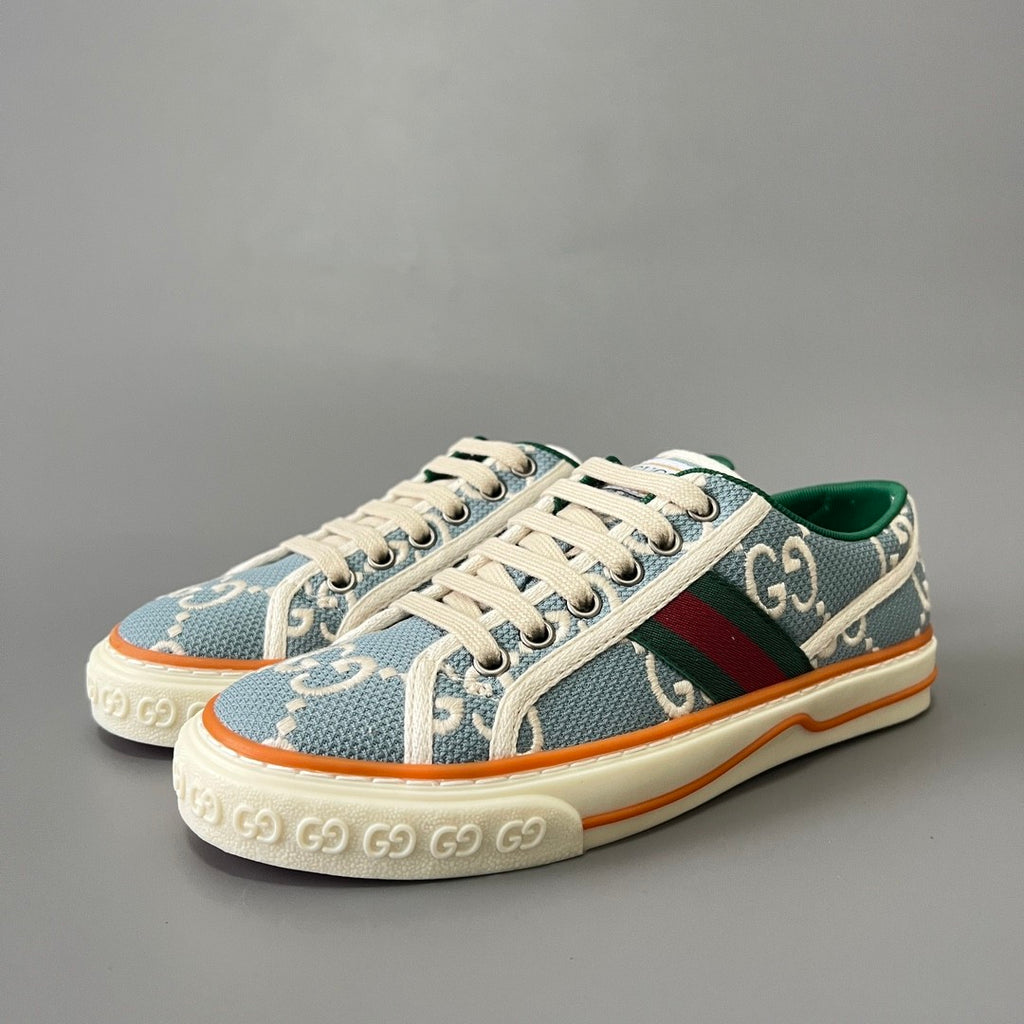 GUCCI Women's Gucci Tennis 1977 Sneaker in Beige Ebony Original GG Canvas #379374