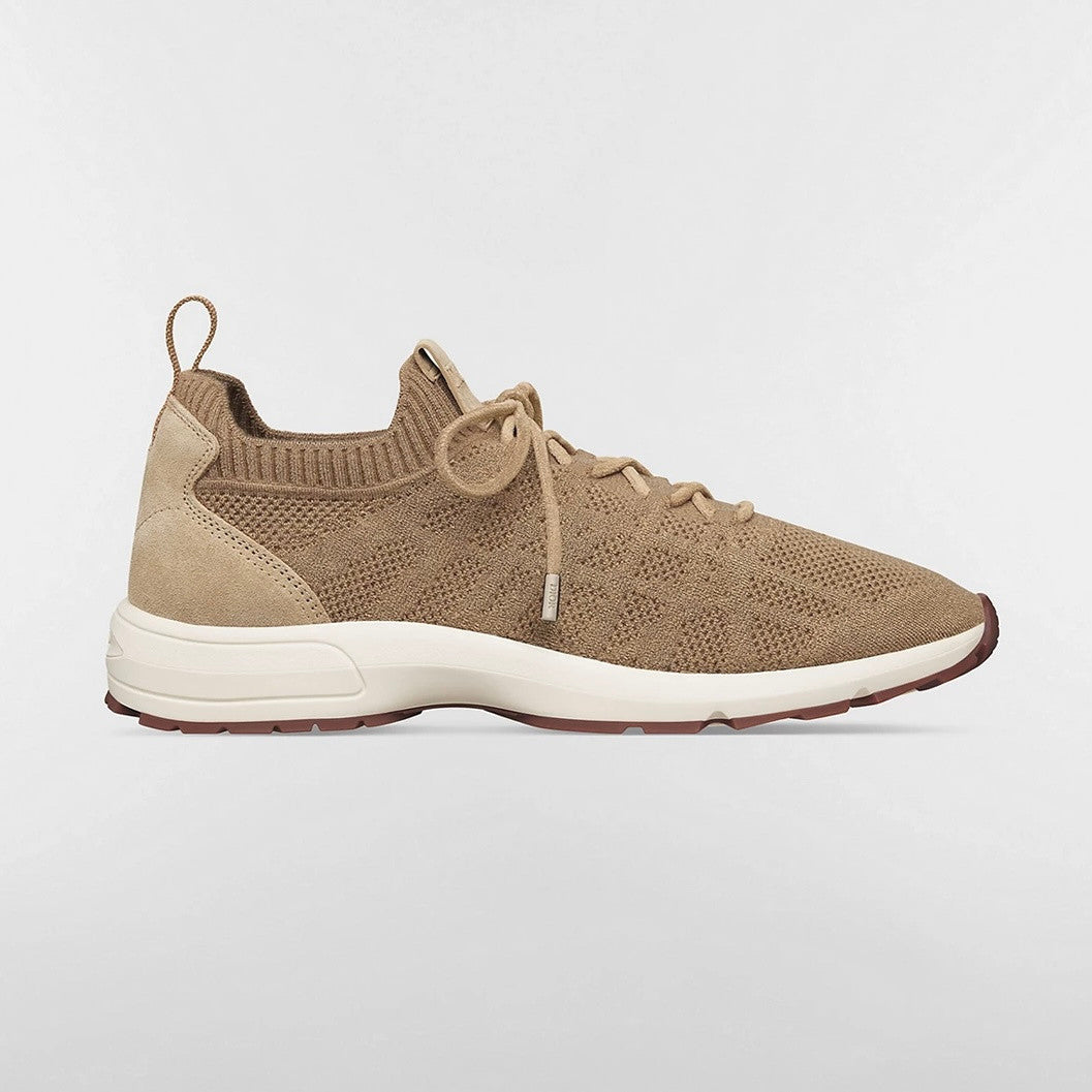 DIOR B80 Lounge Sneaker Dior Gray Cannage Cashmere Wool and Silk Knit with Dior Gray Suede#336623
