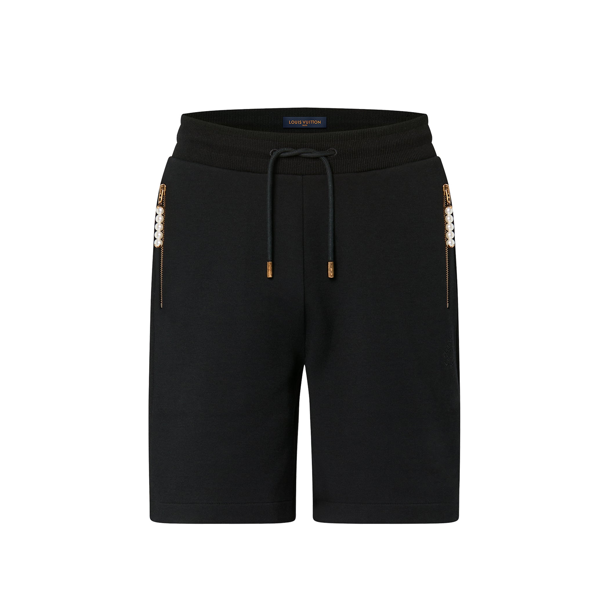 Louis Vuitton Men's Summer Solid Color Drawstring Tie-Up Slim Fit Casual Shorts #77953