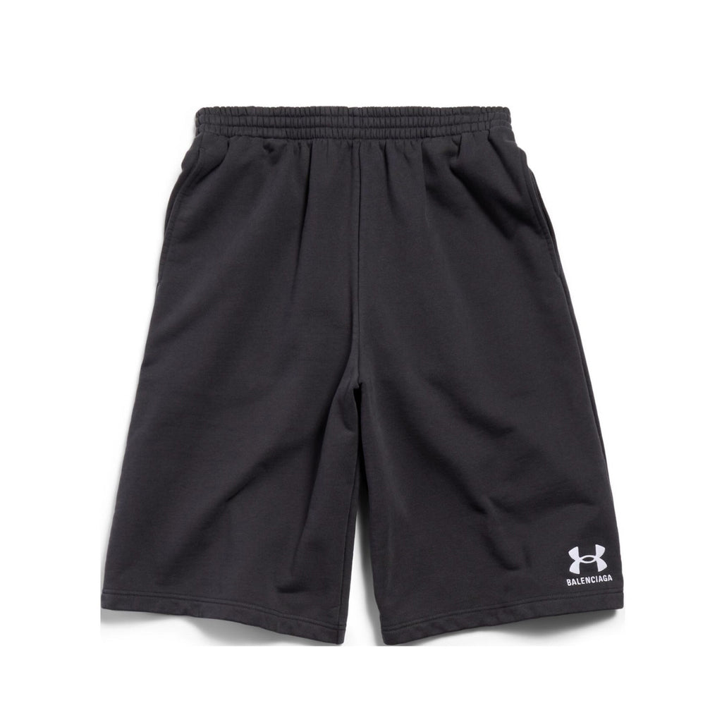 Balenciaga X Under Armour Men's Summer Letter Logo Printed Elastic Waist Casual Shorts #72369