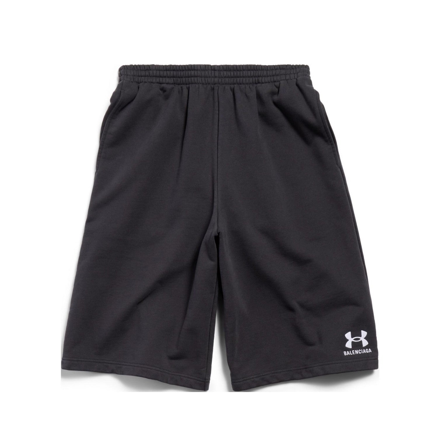 Balenciaga X Under Armour Men's Summer Letter Logo Printed Elastic Waist Casual Shorts #72369