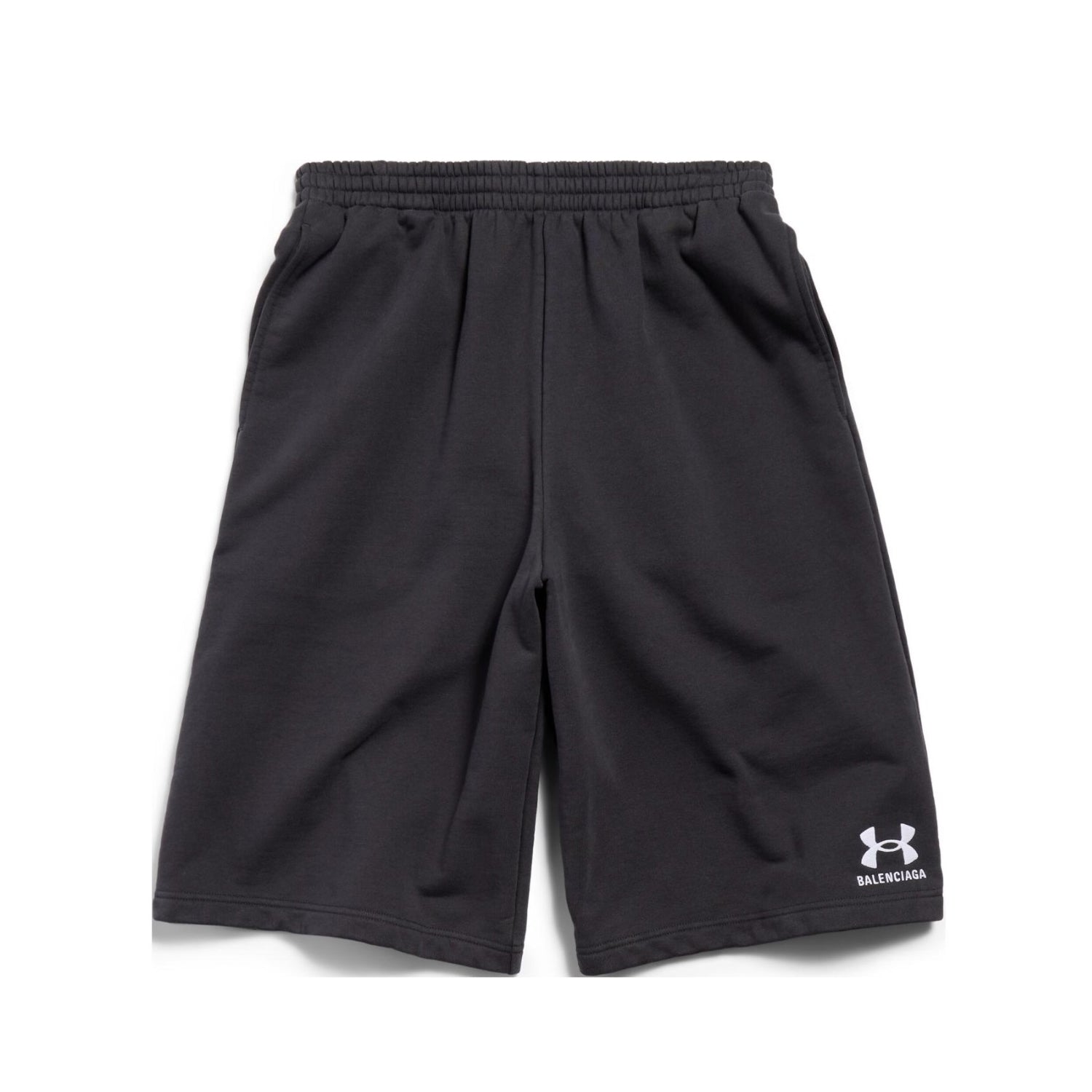Balenciaga X Under Armour Men's Summer Letter Logo Printed Elastic Waist Casual Shorts #72369