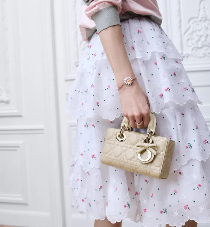 Dior Lady D-joy Mini Women's Ice Blue 2026 New Fashionable Princess Diana-style Shoulder Bag Stylish Crossbody Chain Clutch Bags #82995A