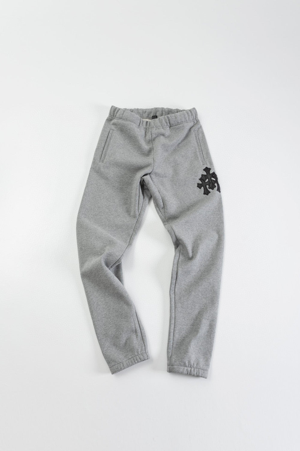 Chrome Hearts Hooded Sweatshirt Pullover Sweatpants Set Suit Grey #96679