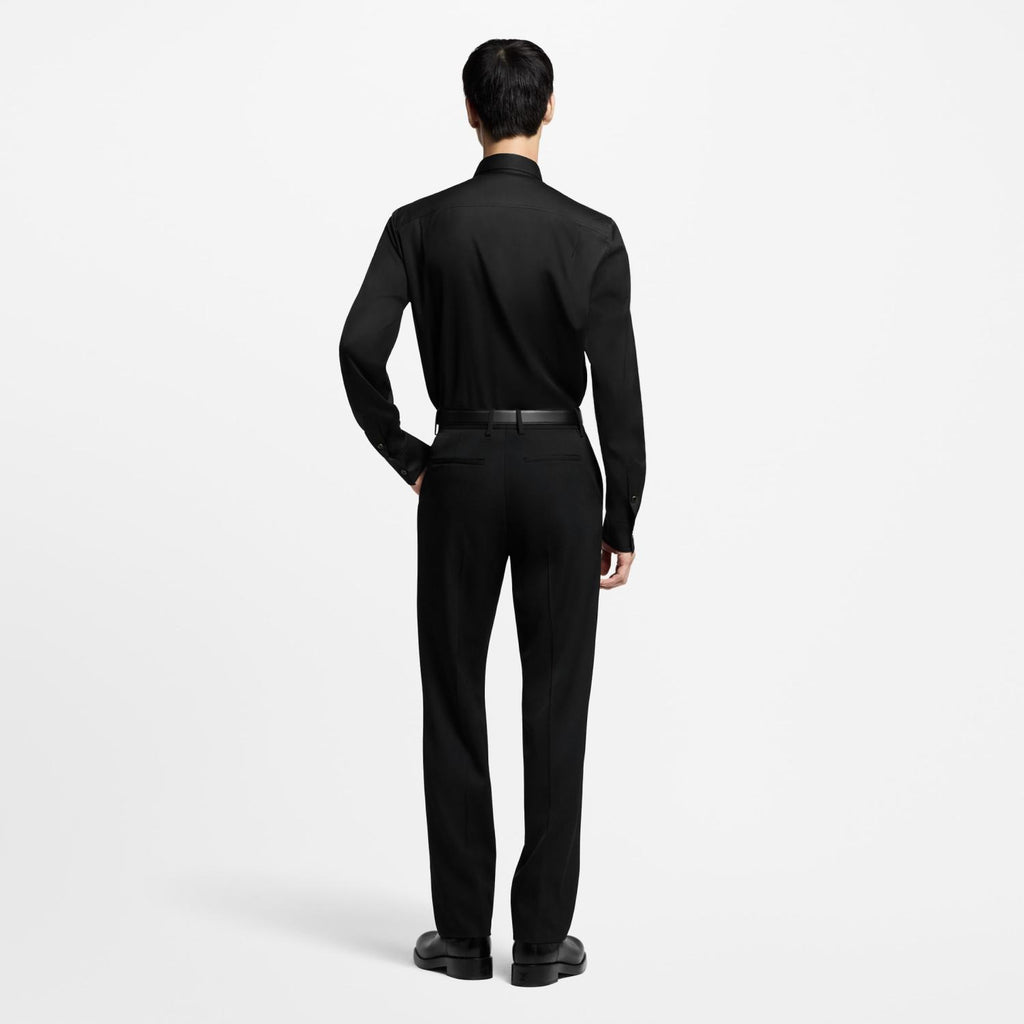 Louis Vuitton SS25 Men's Spring and Summer Solid Color Sheep Wool Straight Casual Pants #332664