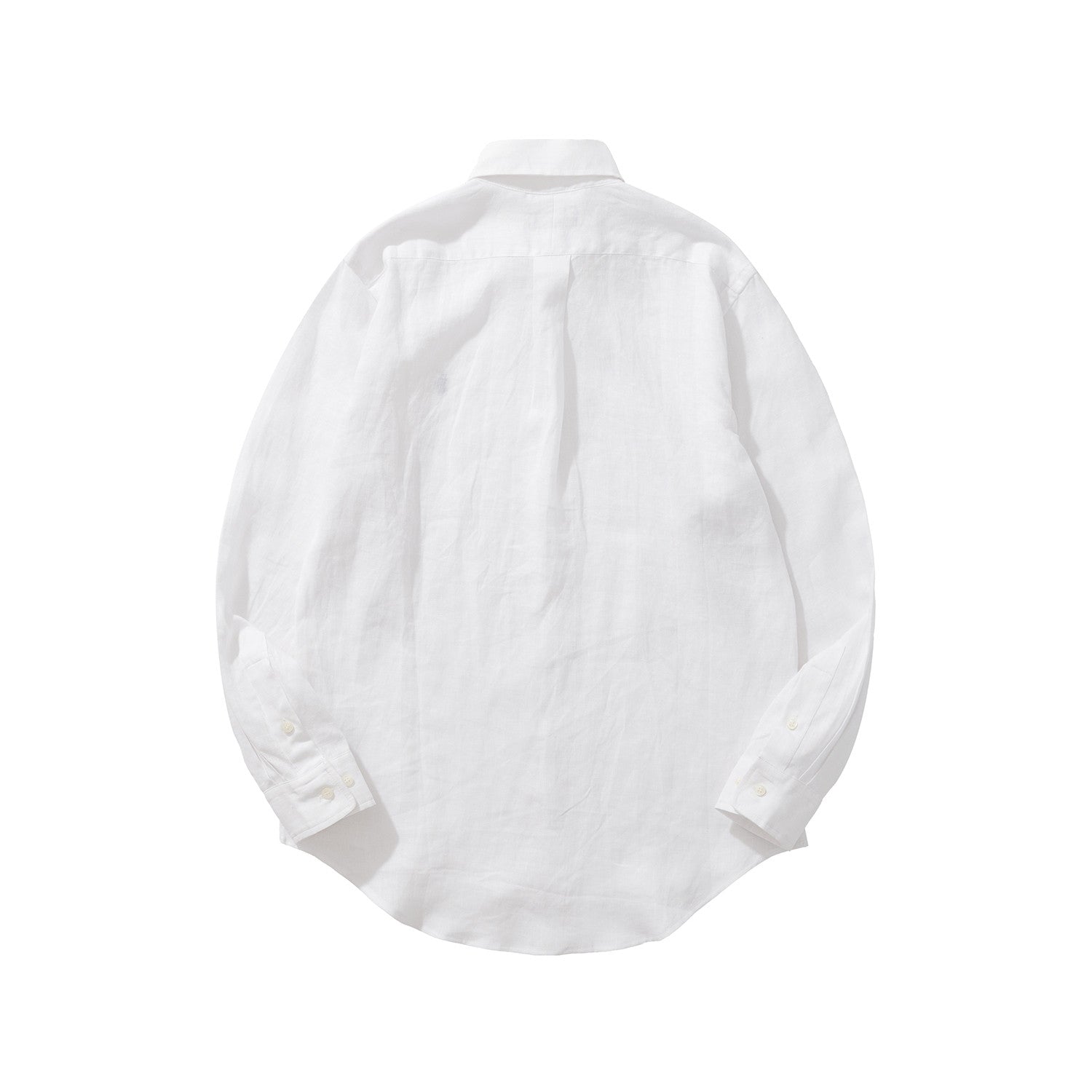 Ralph Lauren Men's Summer Solid Color Linen Fabric Single Breasted Long Sleeved Shirt #77822