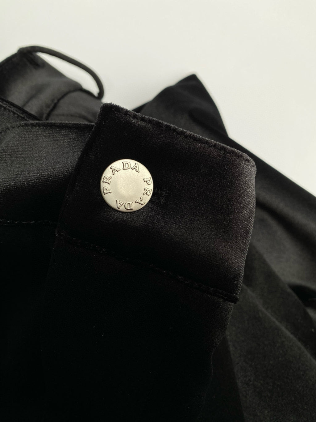 Prada Men's Autumn and Winter Black Fleece Facing Zip Hooded Jacket Pants Set Suit #97841