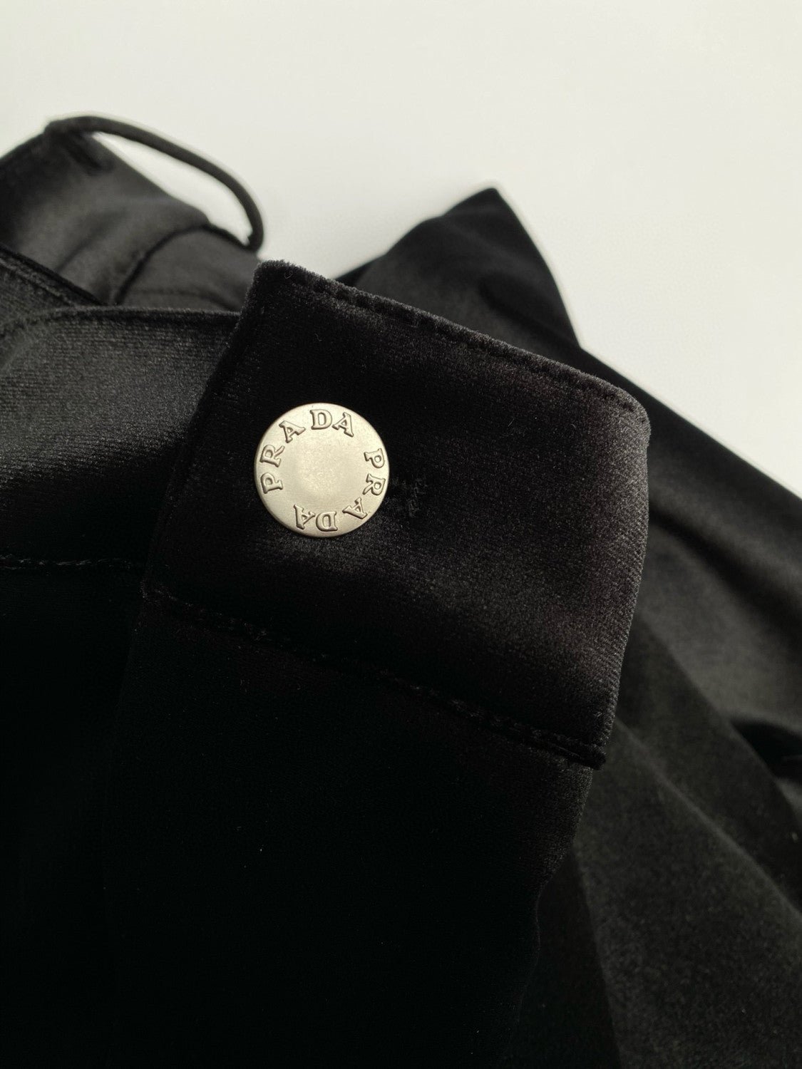 Prada Men's Autumn and Winter Black Fleece Facing Zip Hooded Jacket Pants Set Suit #97841