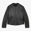 Berluti Men's Fall And Winter Collar Slim Biker Lambskin Leather Long Sleeve Jacket #98477
