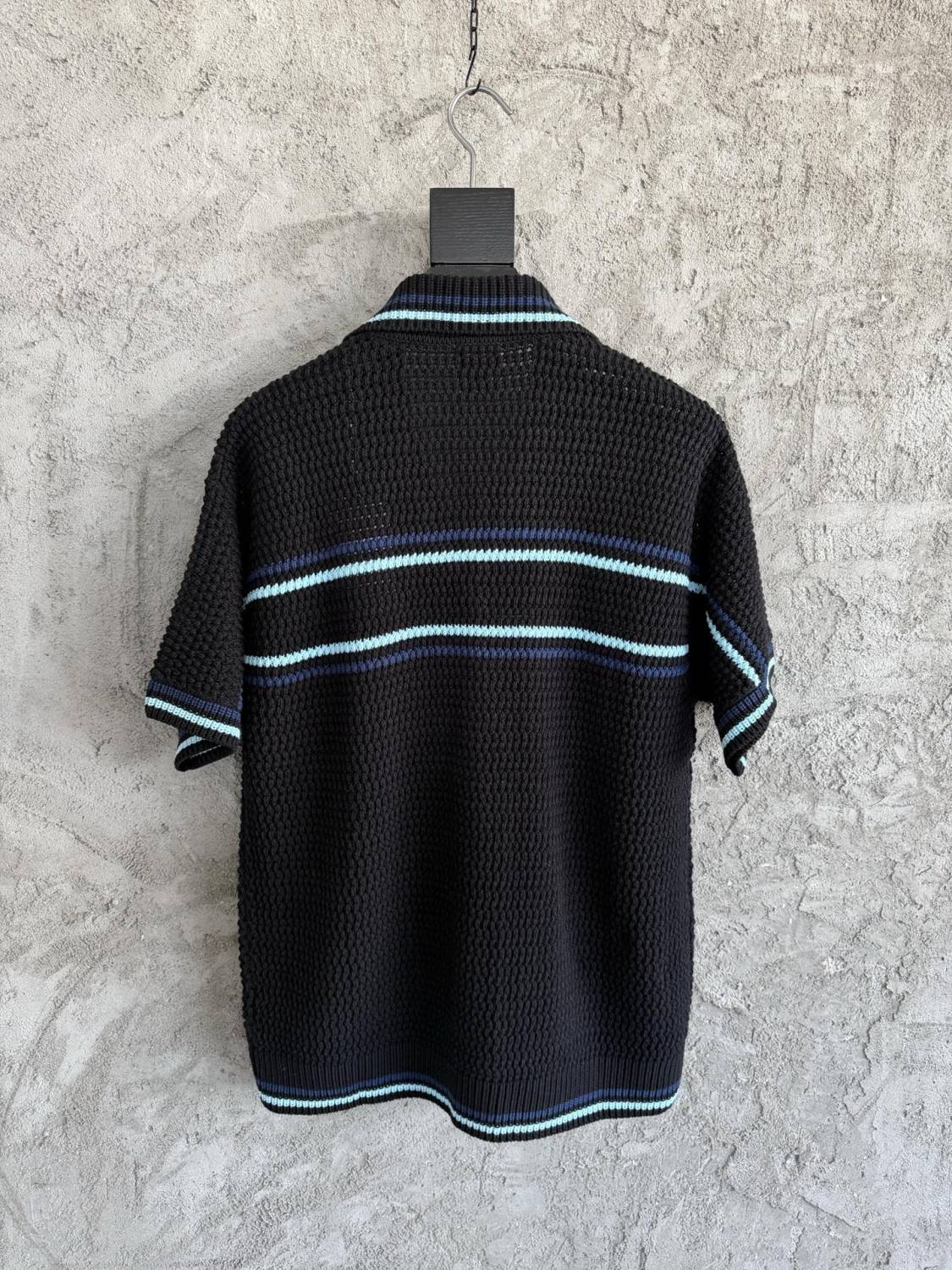 Casablanca Tennis Cotton Crochet Short Sleeve Shirt Shorts Suit #336882