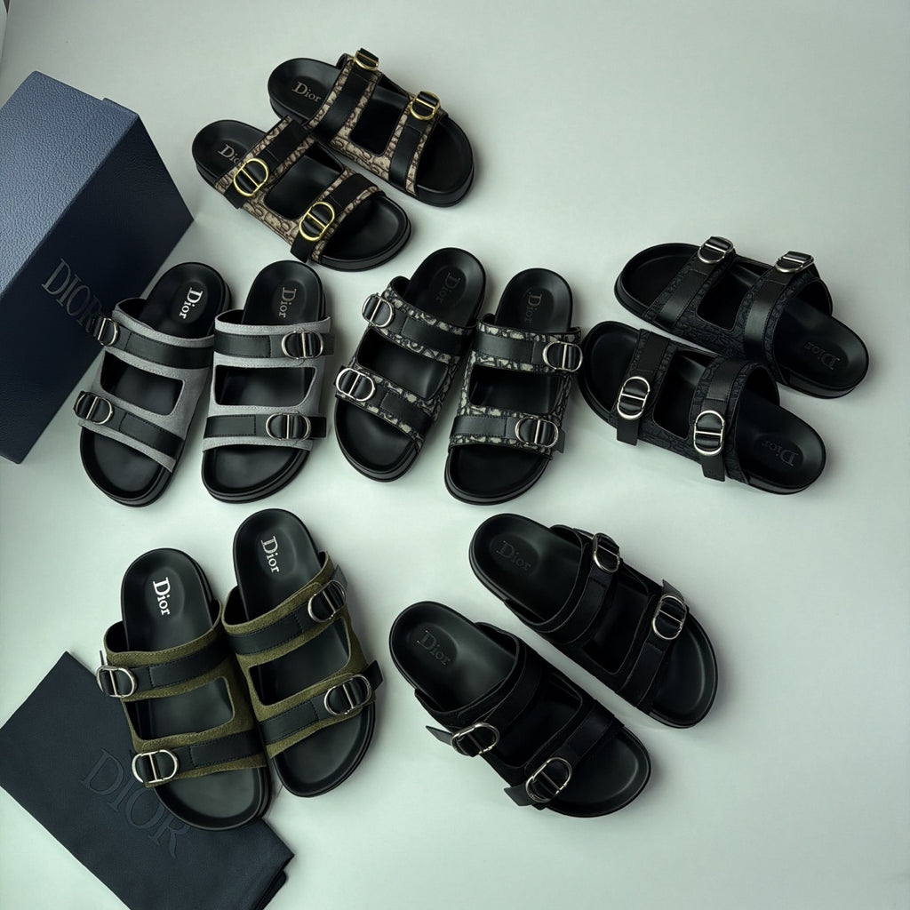 DIOR Dior Aqua Sandal Beige and Black Dior Oblique Jacquard #382615