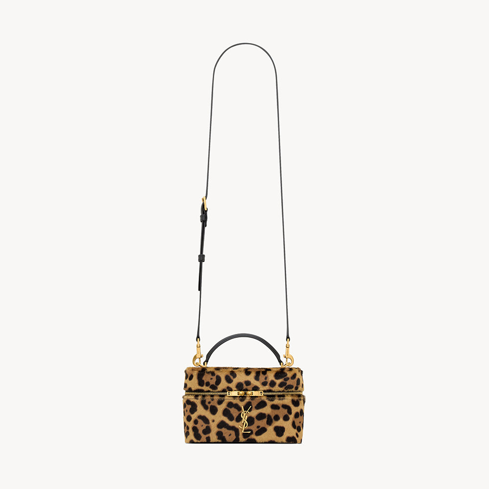 Saint Laurent GABY vanity bag in pony hair leather in Brown #336879