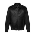 Louis Vuitton Perforated Mix Leather Blouson Men's Fall/Winter Black Zipper Long Sleeve Perforated Logo Mixed Leather Jacket #98653