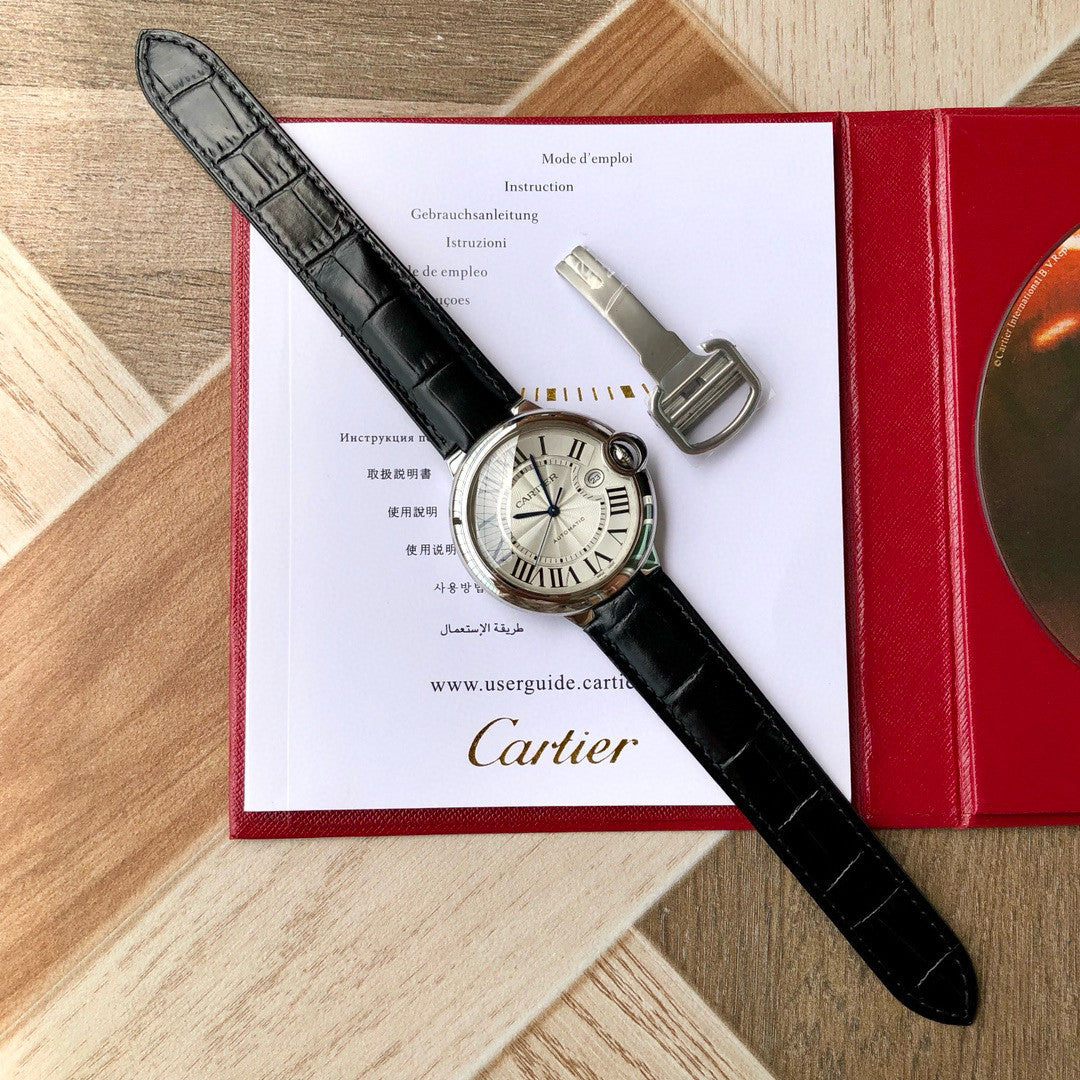 Cartier Ballon Bleu De Cartier Blue Balloon Automatic Mechanical Movement Water Resistant 42mm Watch #98217