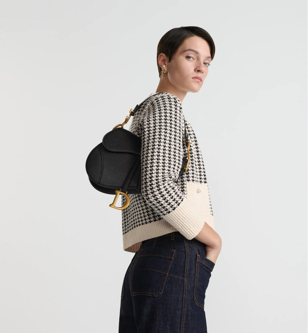 Dior Mini & Medium Saddle Bag With Shoulder Strap Blue Oblique Printed Fashion Exquisite Temperament Clutch Bag Crossbody Bag Bags M0455CBAA_M900 #81649