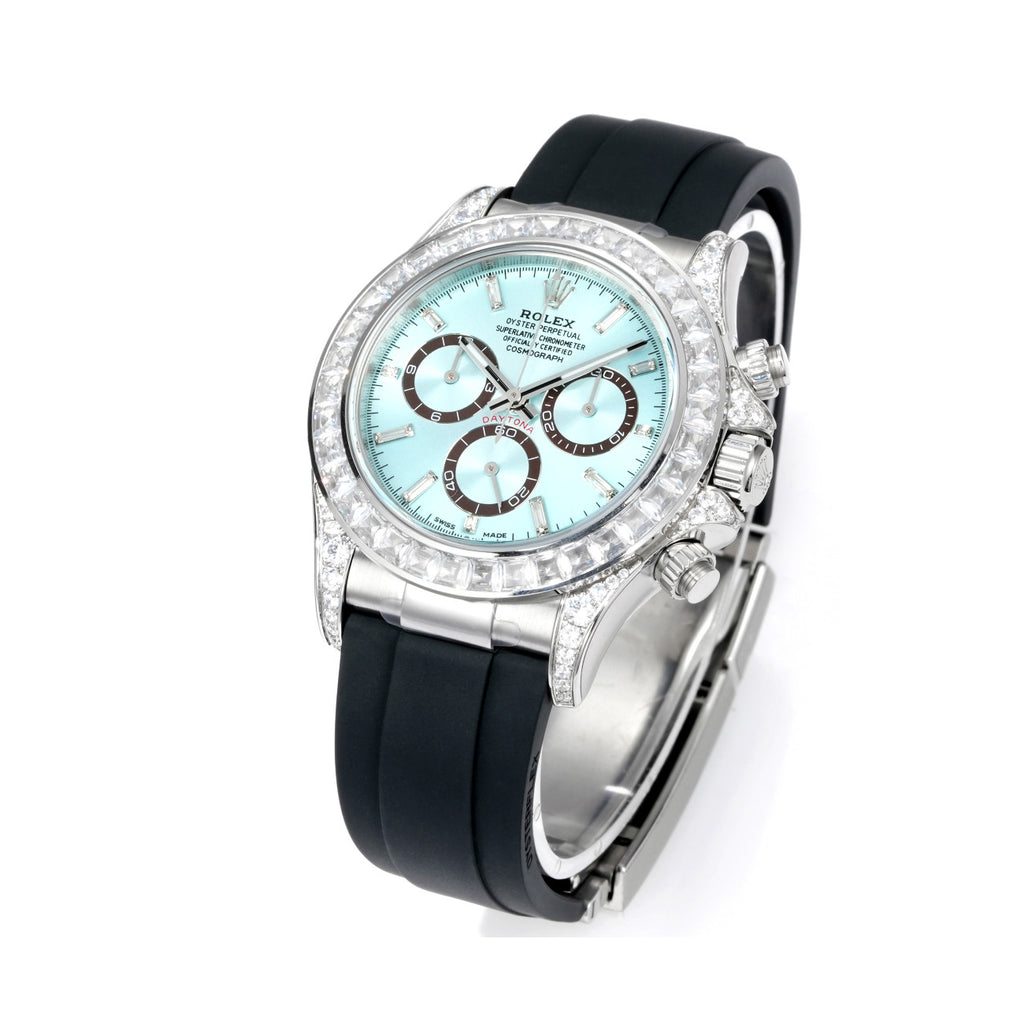 Rolex Men's Automatic Mechanical Movement 100 Meter Water Resistant Dial Watch with Diamonds #75356