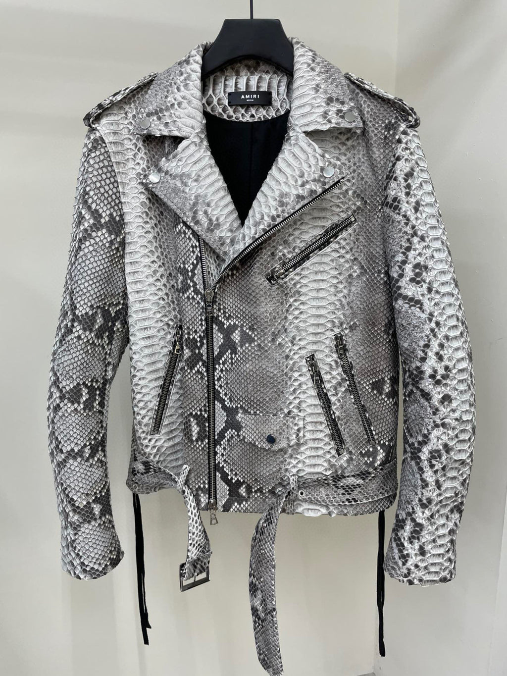 Amiri Leather Long Sleeve Jacket Coat Ngvp #6667