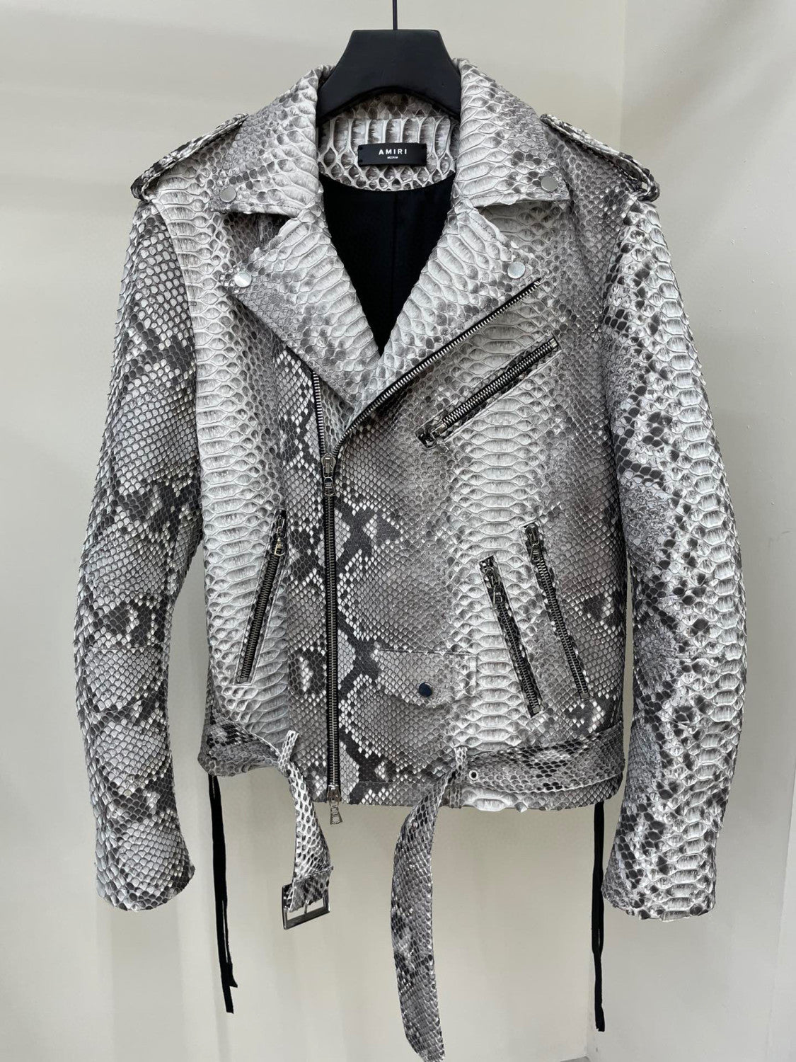 Amiri Leather Long Sleeve Jacket Coat Ngvp #6667