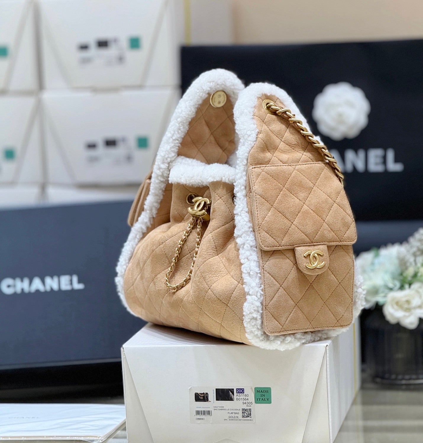 Chanel 25K Teddy Handbag #376285