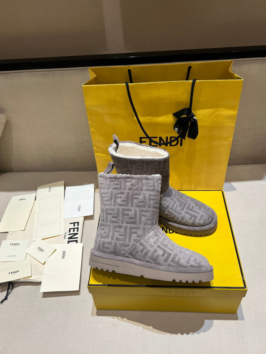 Fendi Apres Chic Fur Grey #335706