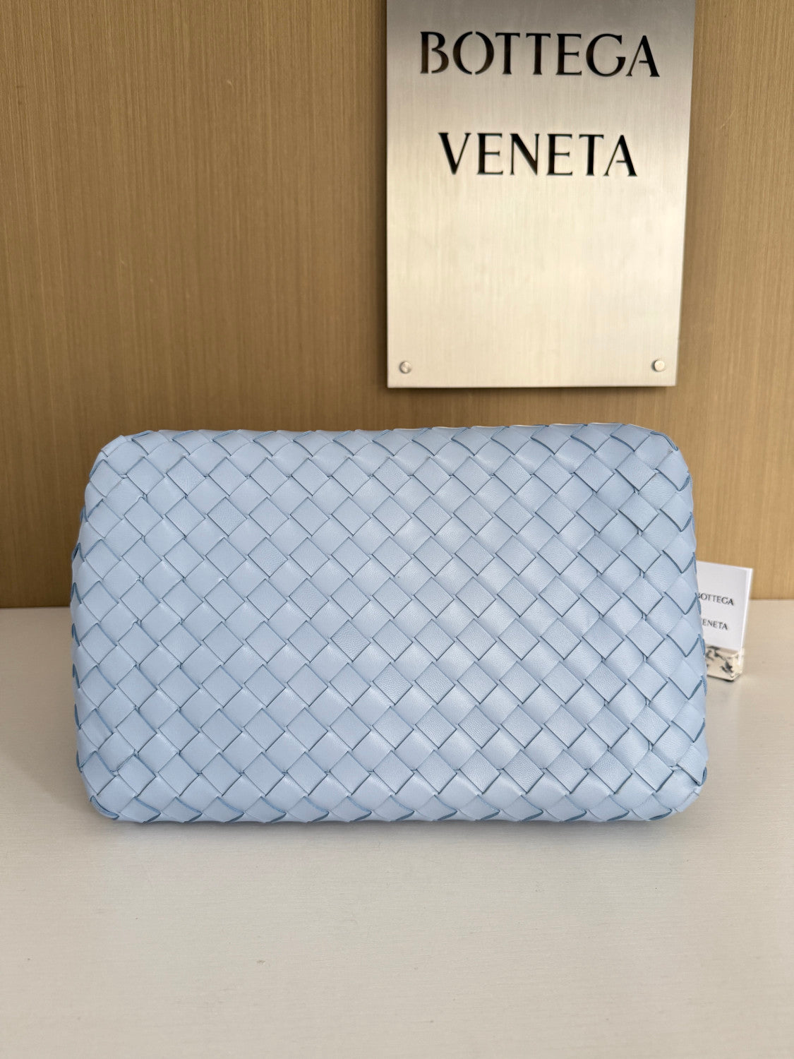 Bottega Veneta Large Parachute Women's Solid Color Lambskin Woven Tote Bag Bags #76484