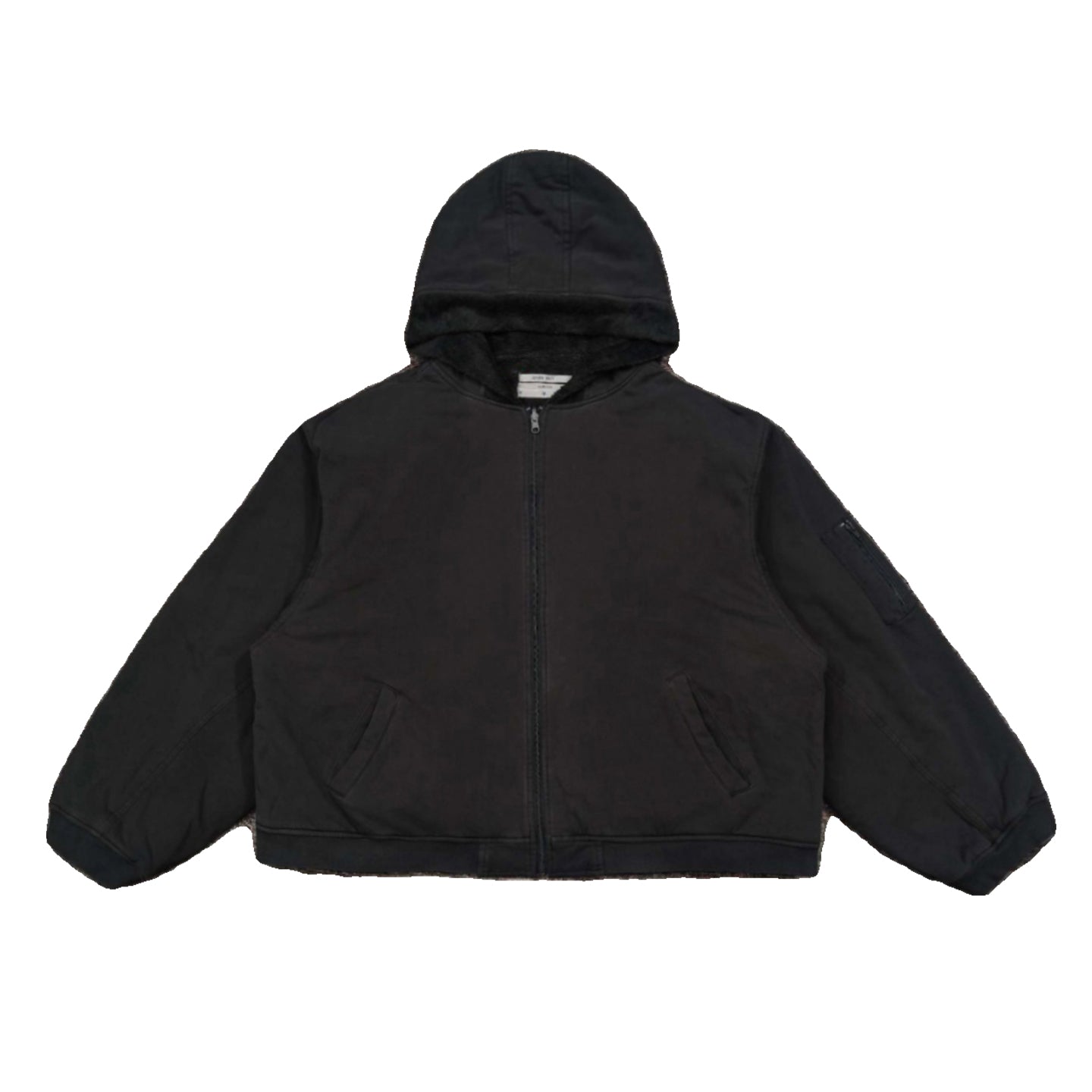 Greg Ross Men's Autumn And Winter Vintage Shoulder Pad Solid Color Reversible Long Sleeve Hooded Jacket Ngvp #1694