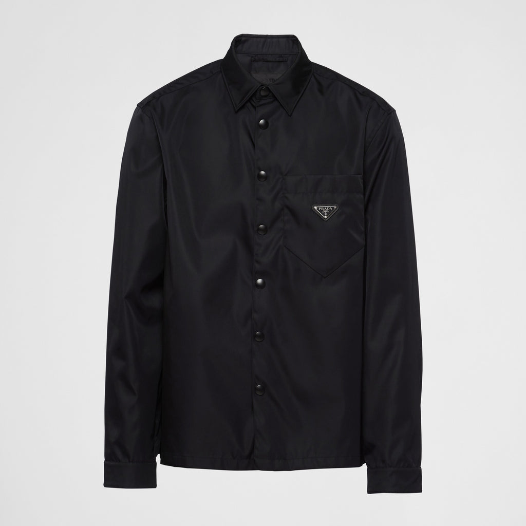 Prada Men's Spring And Fall Triangle Label Nylon Single breasted Long sleeved Shirt Jacket #72495