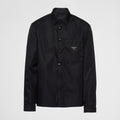 Prada Men's Spring And Fall Triangle Label Nylon Single breasted Long sleeved Shirt Jacket #72495