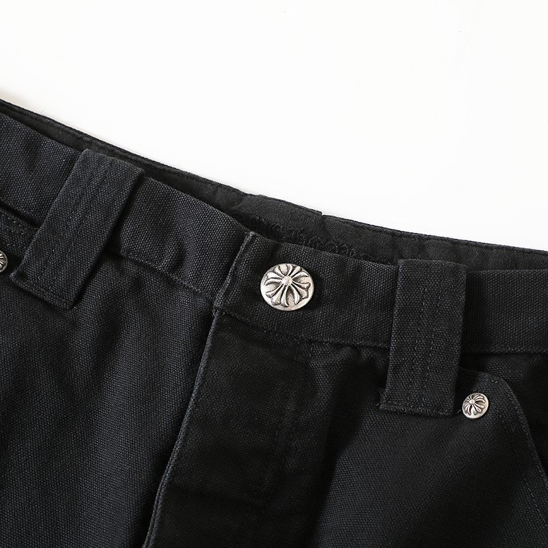 Chrome Hearts Men's Spring/Autumn Fashion Casual Solid Colour Straight Leg Work Trousers #78186