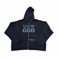 Enfants Riches Deprimes Men's Solid Color Spring And Autumn I Believe In God Printed Loose Long Sleeve Zipper Hooded Sweatshirt Ngvp #7748