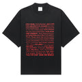 Vetements F*ck Letter Print Loose Fit Short Sleeve T-shirt Tee Men's Spring And Summer Retro High Street Trend Black Casual Top Ngvp #2479