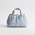Dior Small Dior Toujours Bag Ice Blue Macrocannage Calfskin #379082