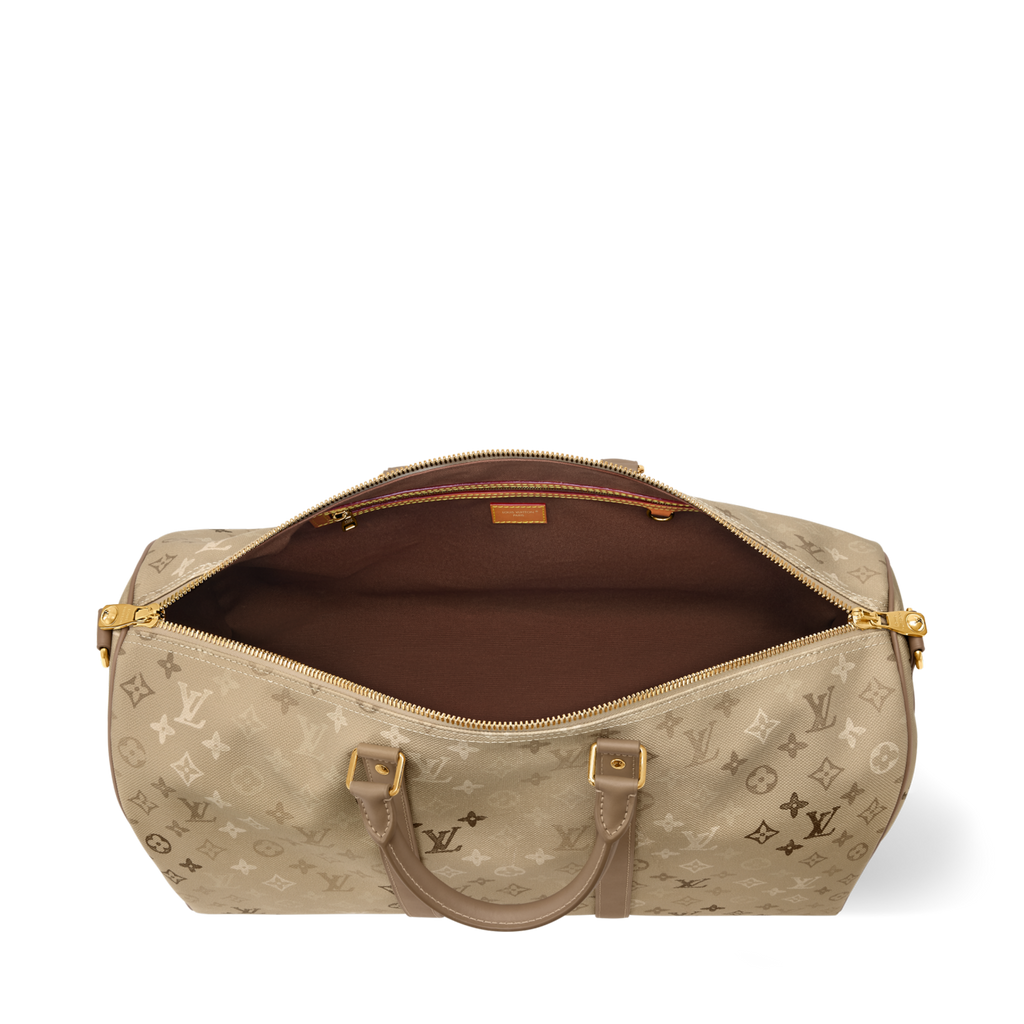 Louis Vuitton Lv Men's Keepall 50 Travel Bag Canvas Monogram Tote/shoulder Bag Sand Bags M29159 #84177A