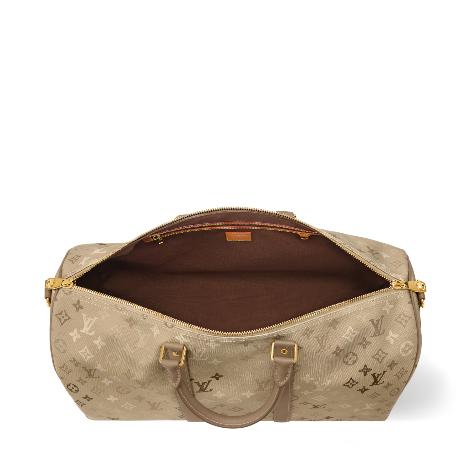 Louis Vuitton Lv Men's Keepall 50 Travel Bag Canvas Monogram Tote/shoulder Bag Sand Bags M29159 #84177A