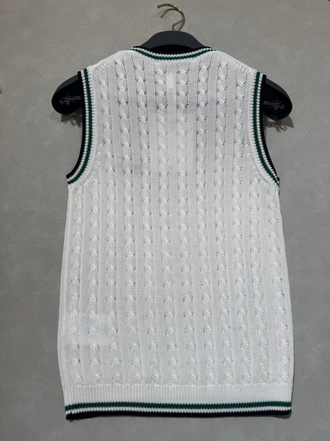 Dior Women's Fall/Winter Vibe Knit Vest Silk Blend Knit Color Blocking Fashion Retro Elegant Exquisite Top #81637
