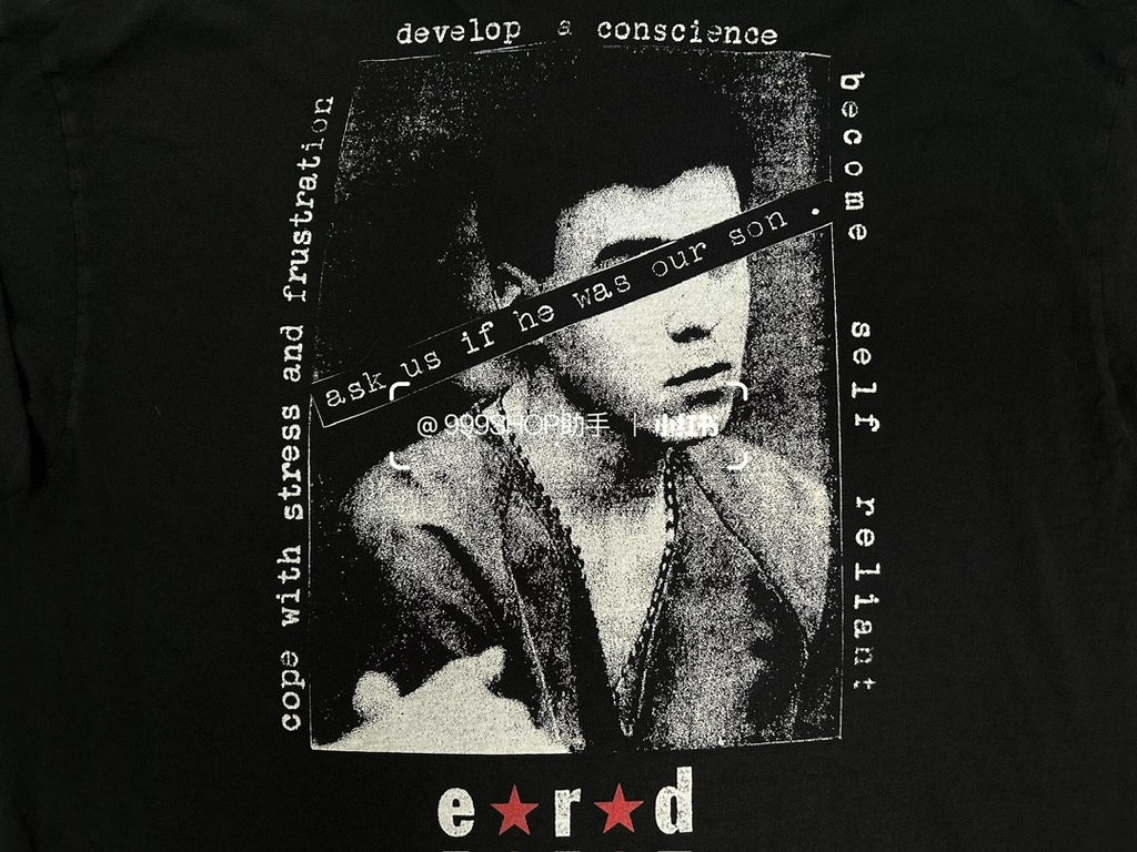Enfants Riches Deprimes Men's Spring/Summer Portrait Pattern Letter Print Round Neck Cotton Long Sleeve T-Shirt #76956