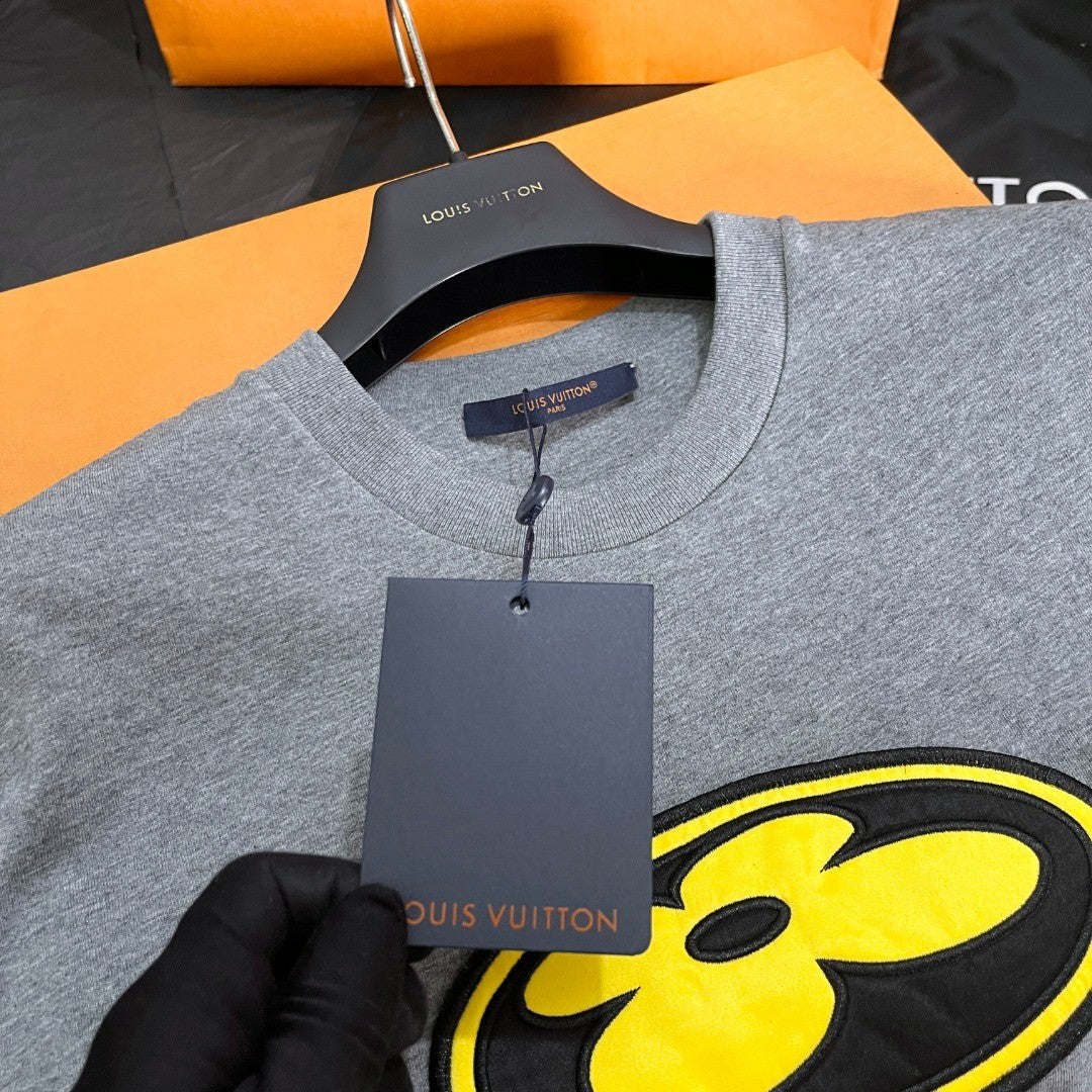 Louis Vuitton Men's Summer Fashion Casual Pattern Printed Embroidered Round Neck Short Sleeve T-Shirt #78313