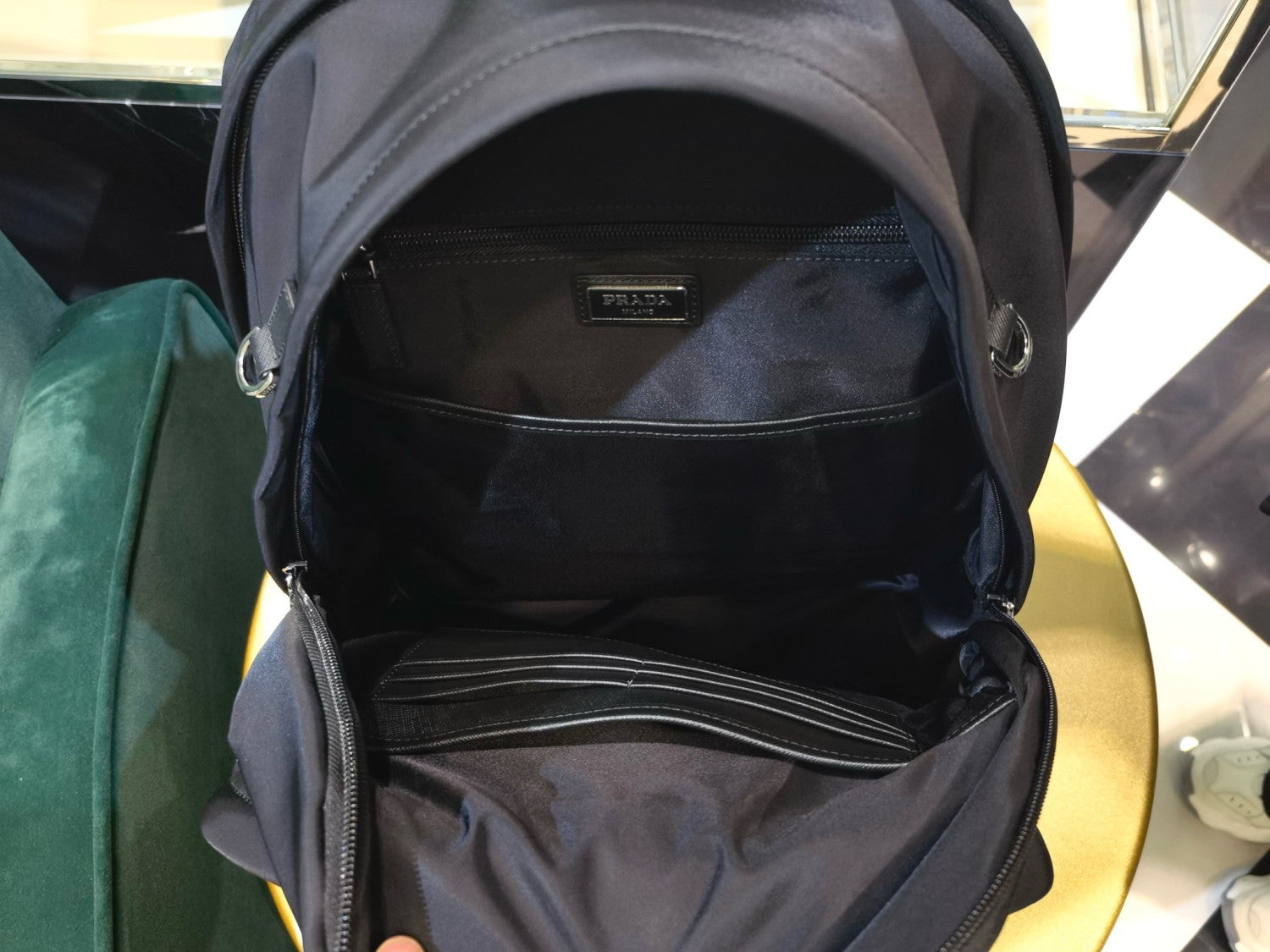 Prada Re-nylon Saffiano Leather Backpack #335785