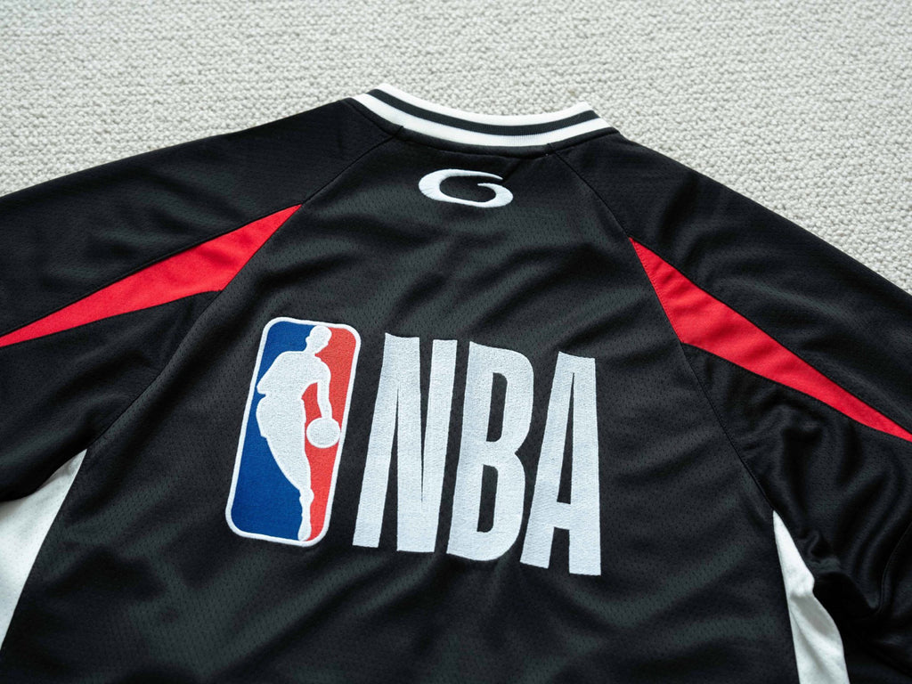 Balenciaga Men's Balenciaga NBA Collaboration Oversized Long Sleeve T-shirt in Black Multicolor #377156