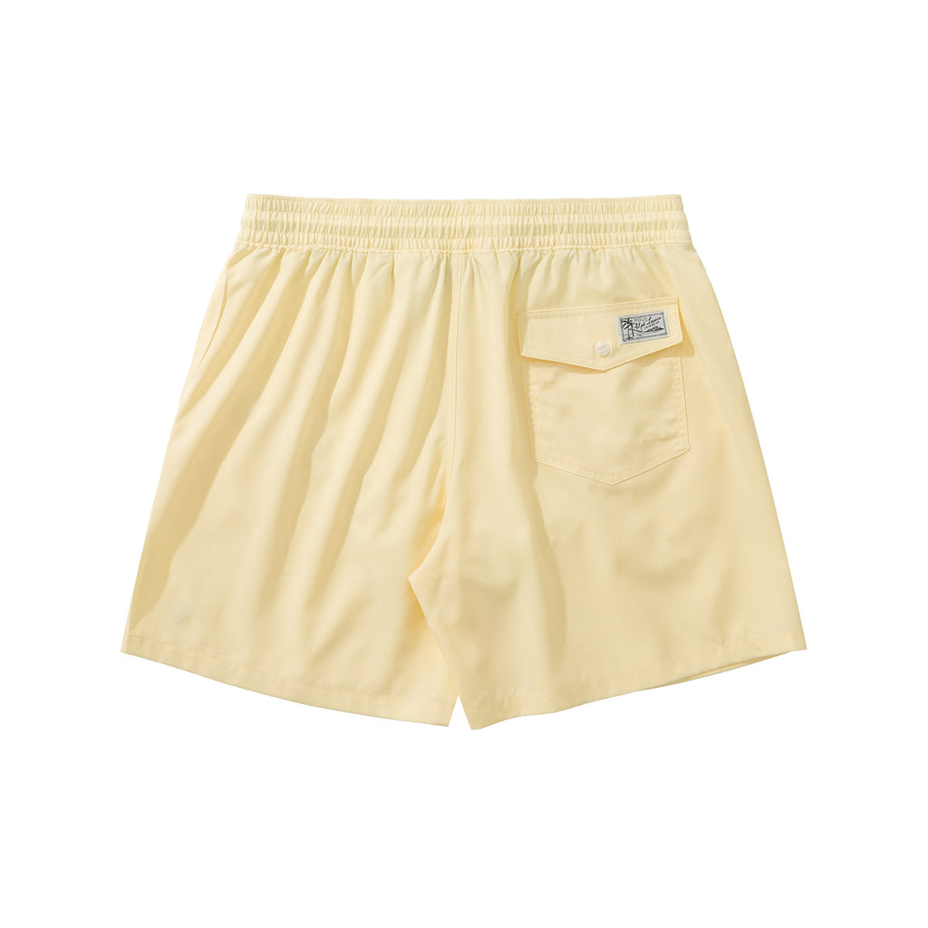 Ralph Lauren Men's Summer Solid Color Embroidered Logo Drawstring Sports Shorts #77823