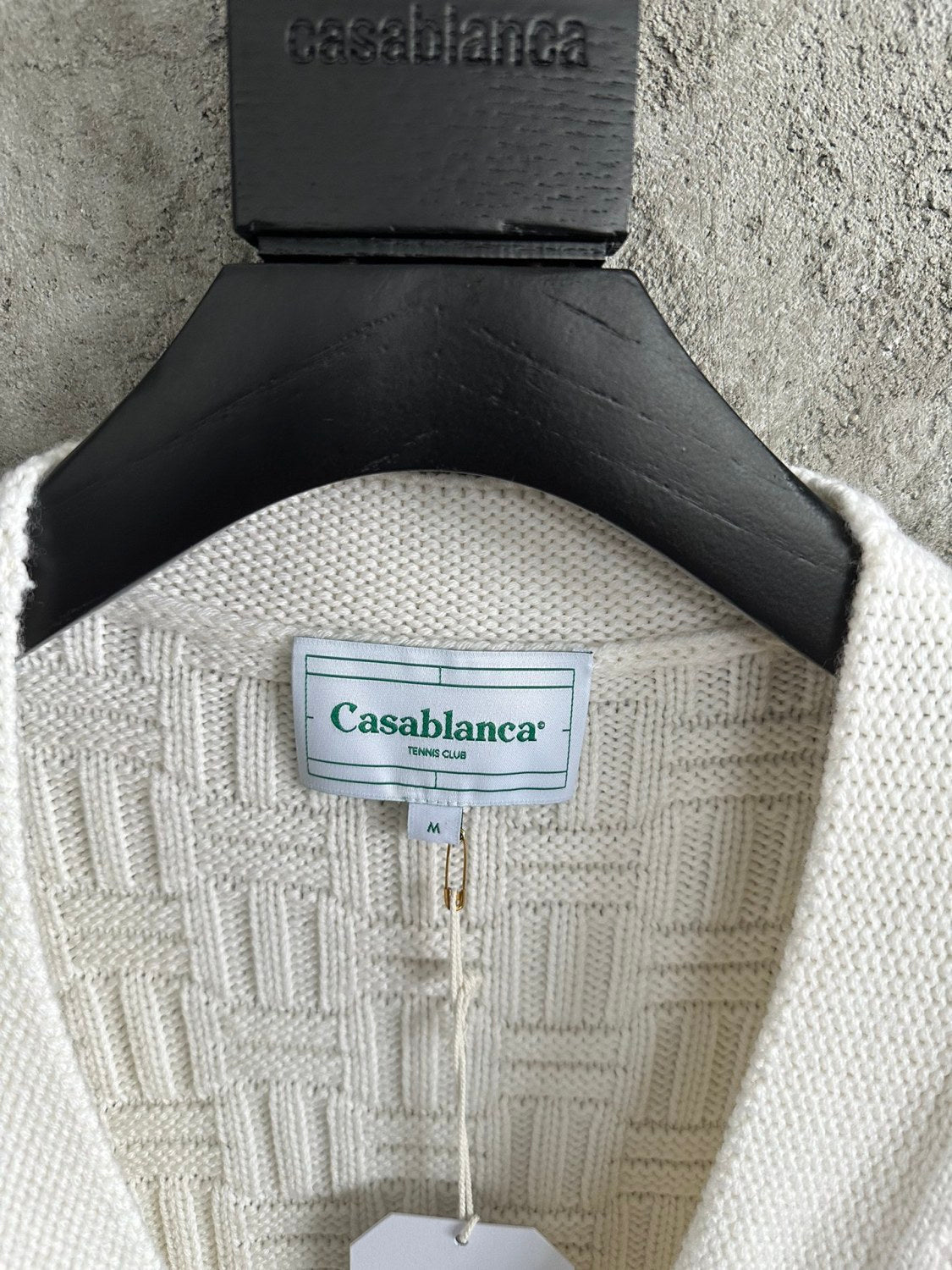Casablanca Men's Spring And Fall Single Breasted Cozy Cardigan Knit Long Sleeved Sweater #73766