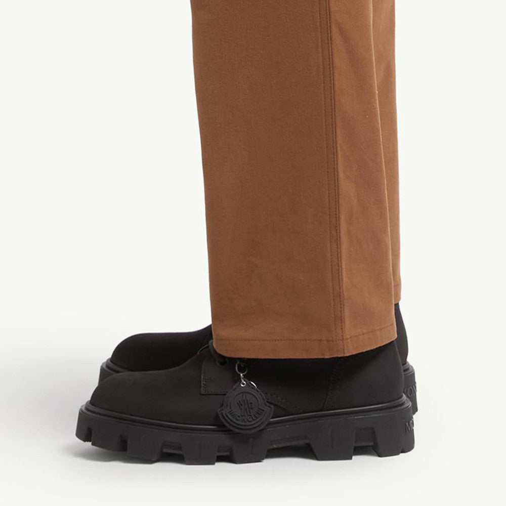 Moncler Black Peak City Nubuck Suede Lace-Up Boots #336113