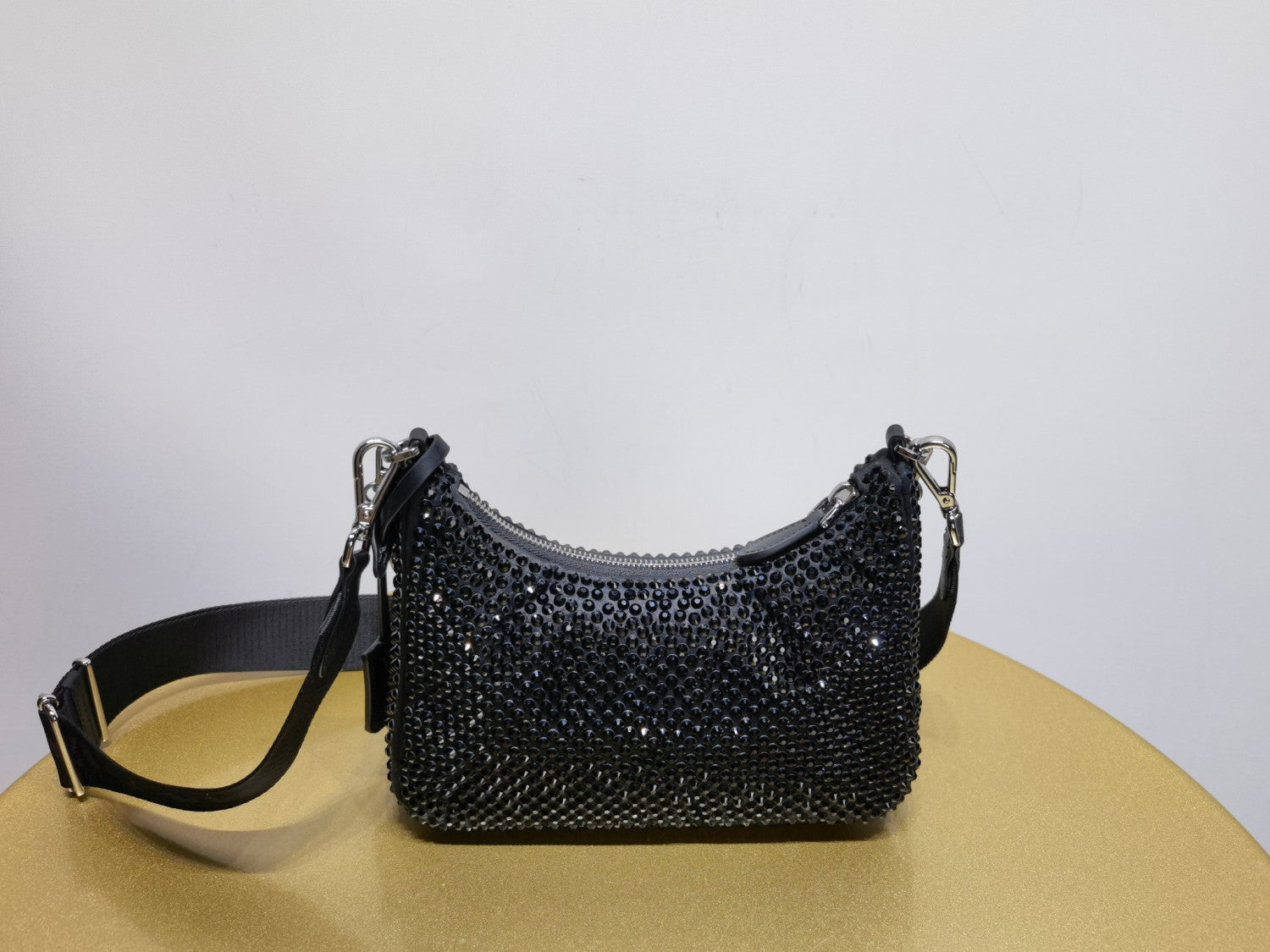 Prada Re-Edition 2005 Rhinestone-Embellished Crossbody Bag #375651