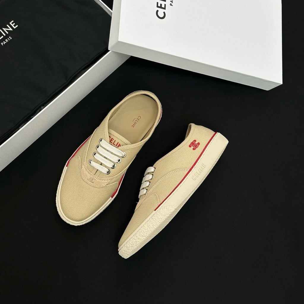 CELINE ALAN SNEAKER IN CANVAS AND SUEDE CALFSKIN #386821