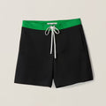 MiuMiu Men's Women's Summer Solid Colour Logo Elastic Drawstring Mid Waist Fitted Satin Bermuda Shorts Ngvp #8171