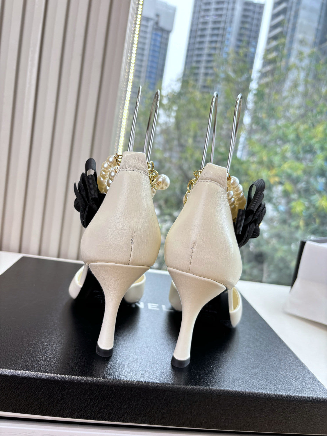 Chanel 25S Braided Mary Jane Toe Pearl Sandals and High Heels #334481