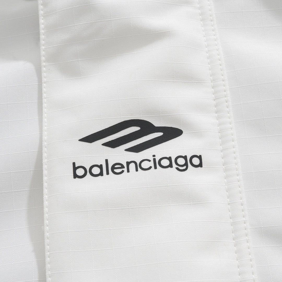 Balenciaga 3B SPORTS ICON SKI Men's Fall/Winter Fashion Solid-Color Hooded Zipper Windproof Ski Series Down Jacket #79555