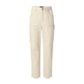Louis Vuitton Men's Spring/Summer Monogrammed Khaki Mid-Rise Zipper Slim Straight Jeans Pants #98427