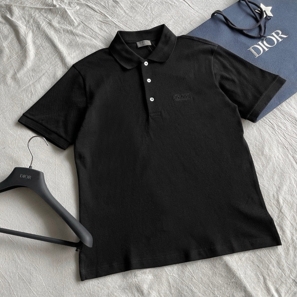 Dior Men's Summer Solid Color Logo Letter Embroidered Polo Shirt Short Sleeve T-Shirt #99612