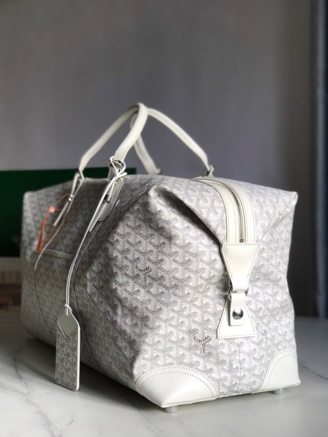 GOYARD Bowling45 Men's And Women's Fashion Classic All-over Print Zipper Closure Canvas Leather Oversized Travel Bag Bags BOWLIN045TY33CL33P #78364